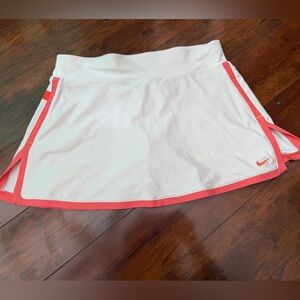 Nike White Skort with Coral Accents